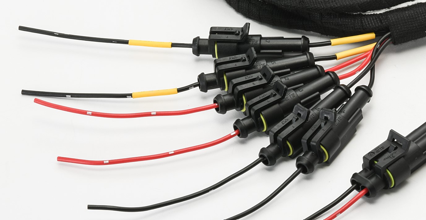 Police waterproof warning light wiring harness